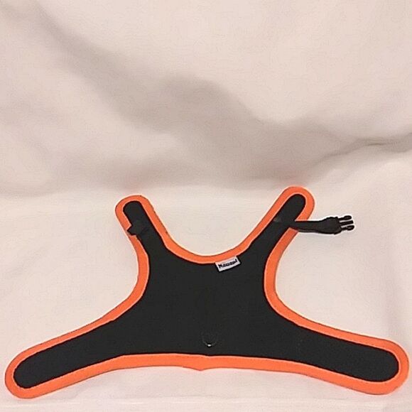 Niteangel Rabbit Harness Adjustable Soft with Elastic Leash Black Orange size S - Picture 13 of 14
